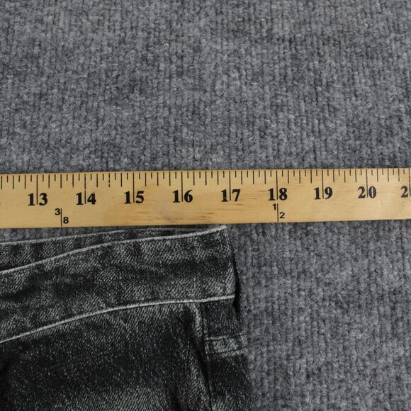 Rag Bone Pants Women 32 Miramar Sofie Wide Leg Cropped Black Sweatpant Jean Chic - Picture 12 of 16